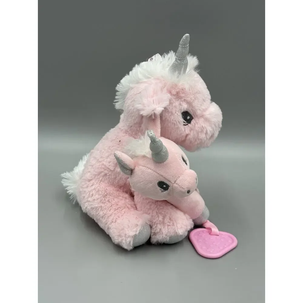 Trend Lab Pink Unicorn‎ Plush W/ Rattle And Lovey Baby Security Blanket